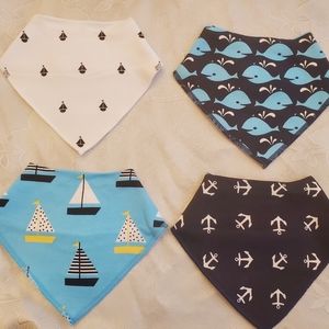 Baby Bandana Bibs Set 4-Pack